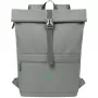 Mochila urbana Rivacase Gremio cinzento poliéster rPET 280x135x430mm