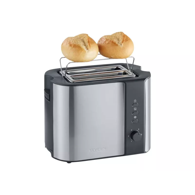 Severin 2589 2 fatias 800 W preto, aço inoxidável