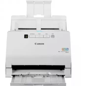 Digitalizador de fotos e documentos Canon imageFORMULA RS40, 600 x 600 DPI, 40 ppm, 30 ppm, tons de cinzento, monocromático, digitalizador de alimentação folha a folha, branco