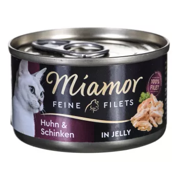 Comida húmida para gatos Miamor MIAMOR Filetes Finos 74044, frango e arroz, lata 100 g, para gatos adultos