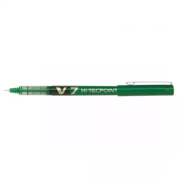 Caneta de haste Pilot Hi-Tecpoint V7 Verde cor de escrita Verde