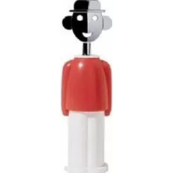 Saca-rolhas Alessi AAM23 R multicolor altura 210 mm