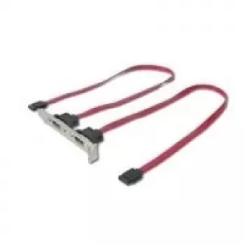 Chapa de slot 2x SATA interno para 2x eSATA externo DeLOCK 65116