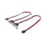 Chapa de slot 2x SATA interno para 2x eSATA externo DeLOCK 65116