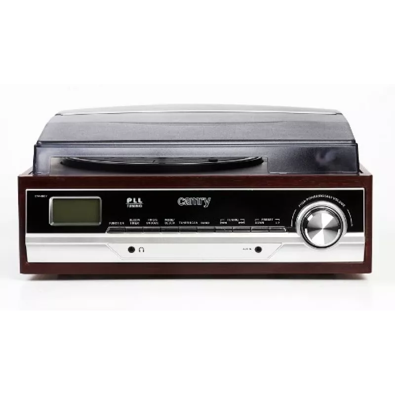 Camry Premium CR1113 gira-discos de correia com rádio, preto