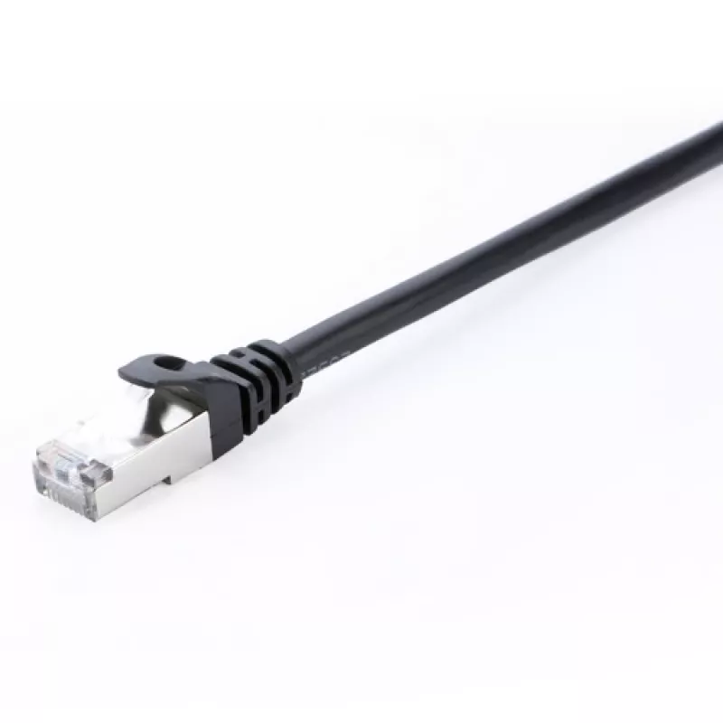 Cabo de rede V7 CAT6 Ethernet blindado STP RJ-45 5m preto