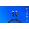 Savio CL-174 cabo USB-C para USB-C, 100 W, Power Delivery/Quick Charge, visor digital, 1 m, verde