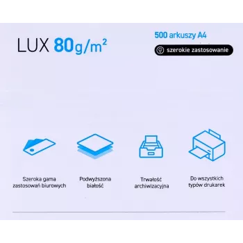 Papel de cópia escritório POLLUX (A4; 80 g/m²; 500 folhas; branco, mate)