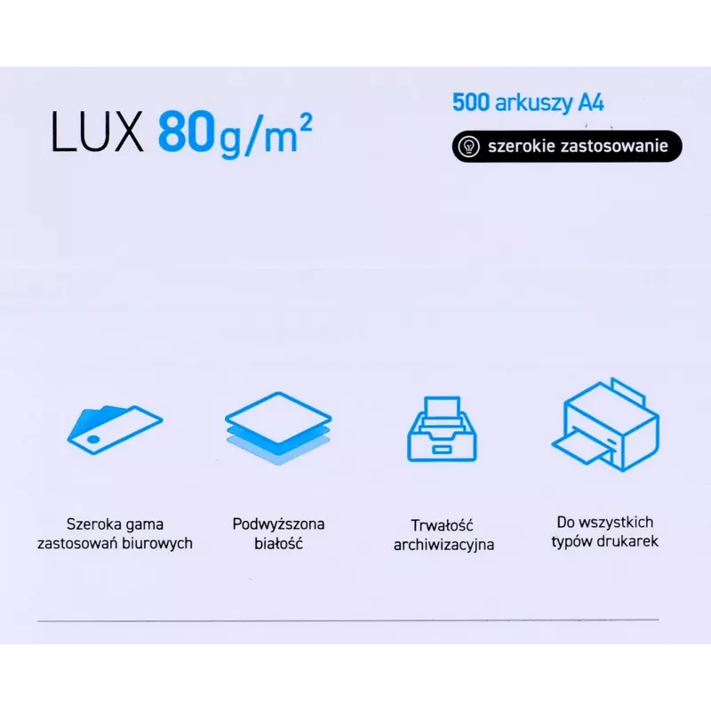 Papel de cópia escritório POLLUX (A4; 80 g/m²; 500 folhas; branco, mate)