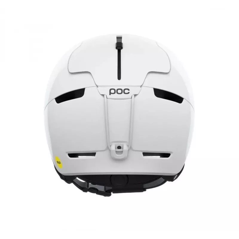 Capacete aberto POC Obex MIPS — casco rígido In-Mold, M/L (55–58 cm), concha exterior ABS, espuma EPS, branco mate, 500 g