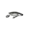 Cabo serial Zebra CBA-R71-C09ZAR preto 2,8 m RS232 DB9