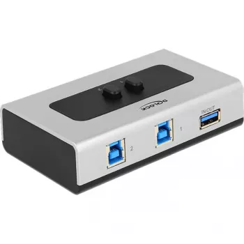 DeLOCK 87667 USB 3.0 Comutador de partilha bidirecional de 2 portas