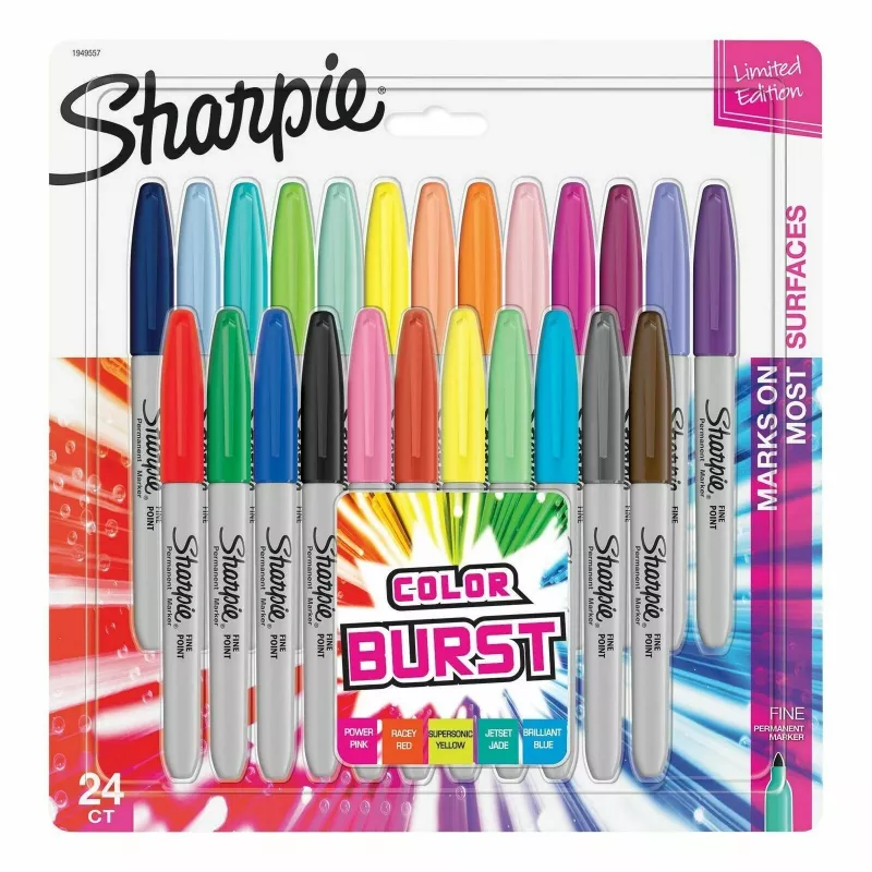 Marcador fino Sharpie 24 unid. ponta fina multicolorido