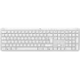 Logitech Signature slim K950 - Teclado - 100% - Full-Size - Sem fios - Bluetooth 5.1 LE - AZERTY - Francês - branco creme (920-012454)