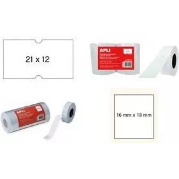 Etiqueta para impressora APLI 100910 branco adesivo permanente 2,1x1,2 cm