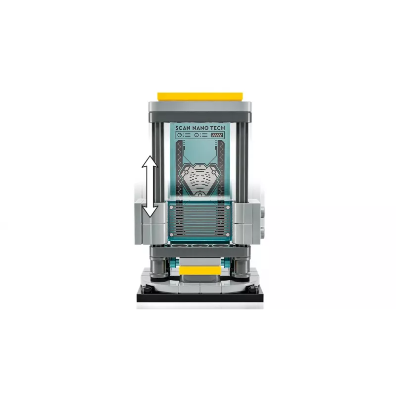 LEGO Marvel Laboratório de Armaria do Homem de Ferro 76315 conjunto de brincar – 384 peças, 5 minifiguras, área de exposição