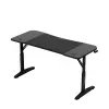 Secretária gaming huzaro Hero 3.6 — retangular 1400×600 mm, altura ajustável 560–790 mm, preto, pernas em H, tampo de 15 mm