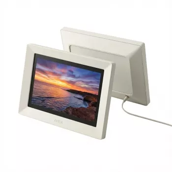 Moldura de fotos digital AURA AF905 Carver – 25,4 cm (10 polegadas) Sea Salt