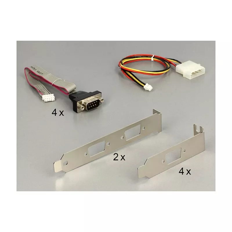 Adaptador série Mini PCIe DeLOCK 95244 - 4 x RS-232