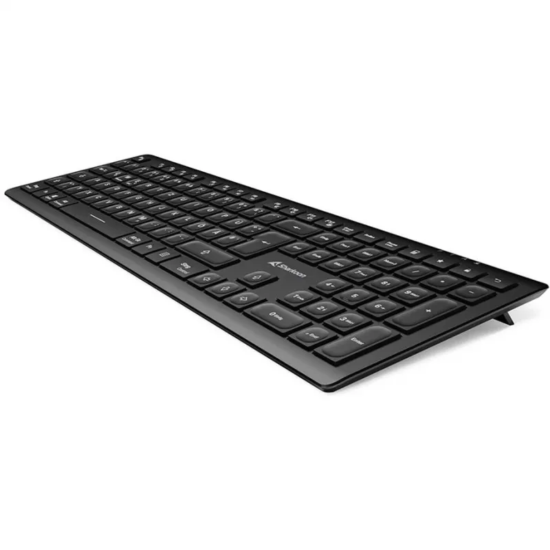 Sharkoon OfficePal K30W preto layout DE Rubberdome