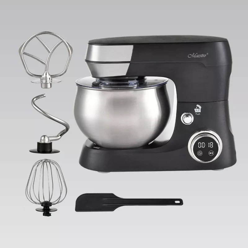 Batedeira planetária Feel-Maestro MR-558 com taça de 5 l, 2000 W preto