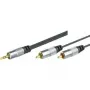 Cabo de áudio profissional Shiverpeaks, alta qualidade, 1x jack estéreo 3,5 mm para 2x fichas RCA, 1,5 m (499601015H)