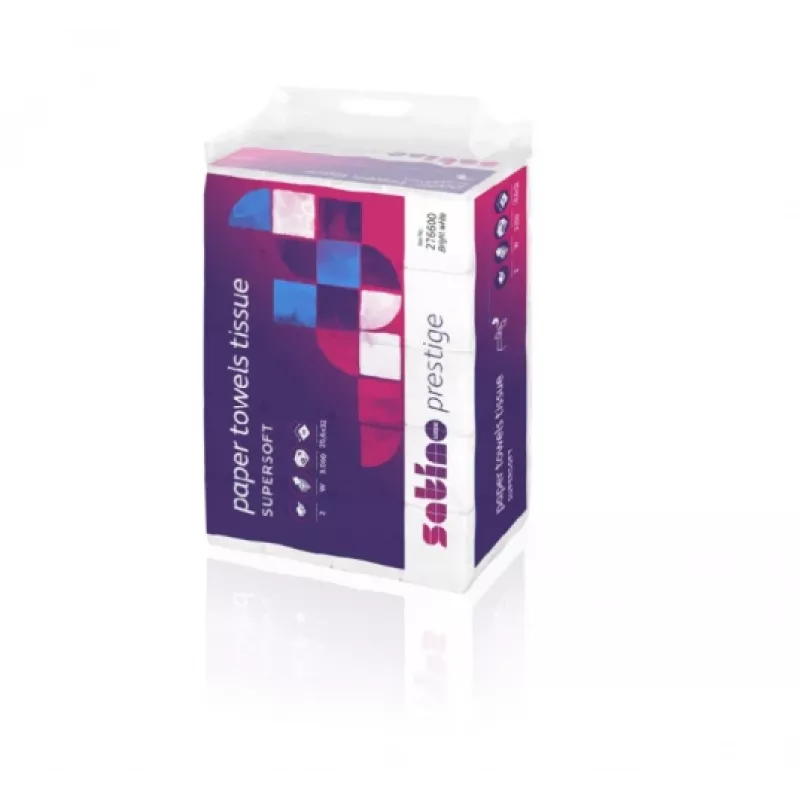 Toalha de papel WEPA W-Fold LPCB2120, 120 folhas, 20,6 x 32, pasta de celulose, (25 unid.)