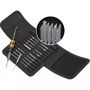 Chave de fendas de ponta ESD Wera Kraftform compact Micro 21 ESD 1 5/32 (4 mm) HIOS, 5/32 (4 mm) meia-lua 44 mm (05135973001)