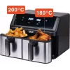 Fritadeira sem gordura IDEAL, dupla horizontal 9L, 8 funções - incluindo desidratação de alimentos