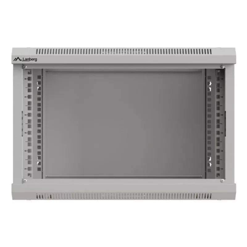 Armário de rack LANBERG WF03-5306-10S 19 polegadas 6U cinzento com porta de vidro