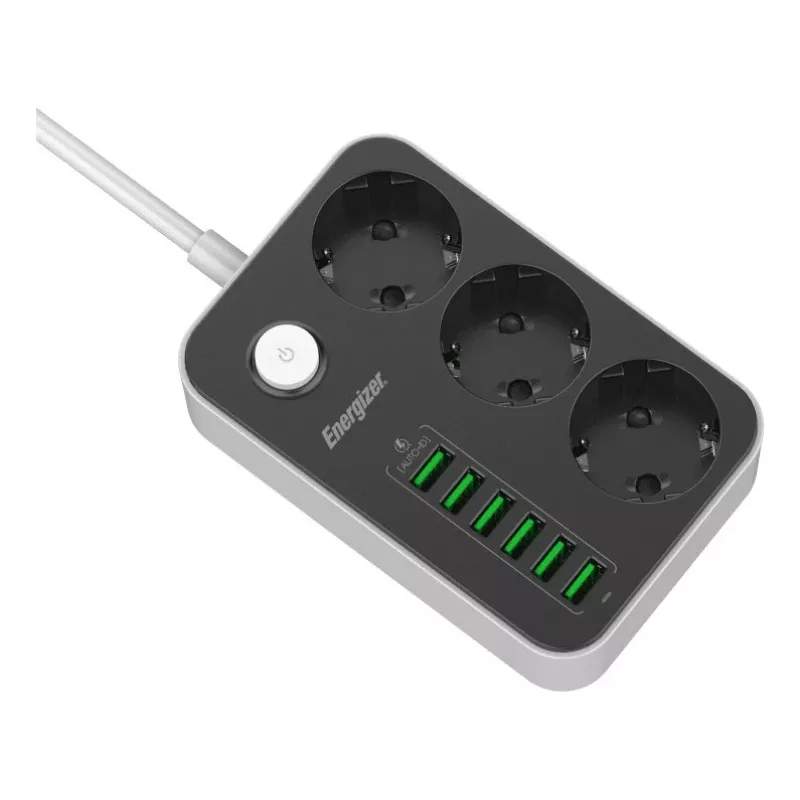 Powerbank portátil Energizer EPB2500W01EU 2500 mAh saída USB carregador compacto