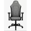 Cadeira gaming universal Aerocool Crown AeroSuede com assento acolchoado, cinzento pedra