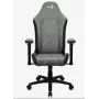 Cadeira gaming universal Aerocool Crown AeroSuede com assento acolchoado, cinzento pedra