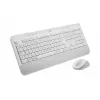 Logitech Signature MK650 for Business - Conjunto teclado e rato - Sem fios - 2,4 GHz, Bluetooth LE - QWERTZ - Checo - Branco creme