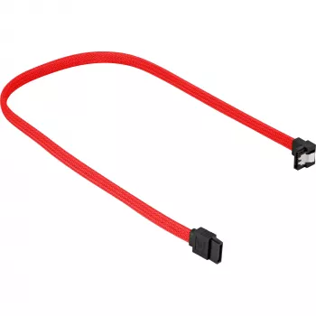 Cabo SATA Sharkoon SATA 3 0,45m 7 pinos preto vermelho