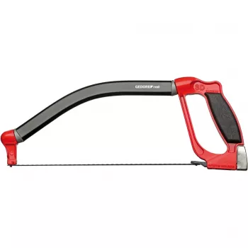 Serra multifunções vermelha, comprimento da lâmina 300 mm, serra de arco vermelho/preto