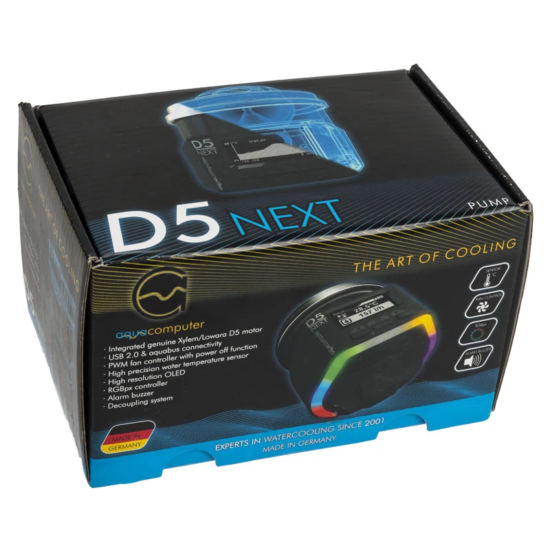 Bomba de refrigeração líquida Aqua-Computer D5 NEXT 41118 12V RGB