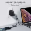 Carregador de parede PA-D3 2xUSB Power Delivery (1xUSB+1xUSB C) 5,4A 60W Dynamic Detect