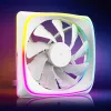 Ventoinha de caixa 120-mm Sharkoon SHARK Lights RGB PWM Branco – iluminação RGB, controlo de velocidade PWM