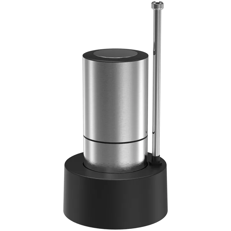 Máquina de servir vinho elétrica a pilhas com tubo de aço inoxidável
