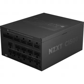 C1500 Platinum, fonte de alimentação para PC preta, 1x conector de 16 pinos para placa gráfica, 6x PCIe, gestão de cabos, 1500 Watt