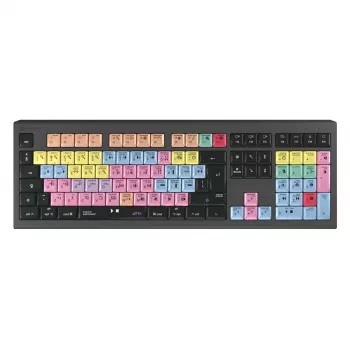 Logickeyboard ASTRA 2 USB QWERTY teclado preto tamanho completo 104 teclas