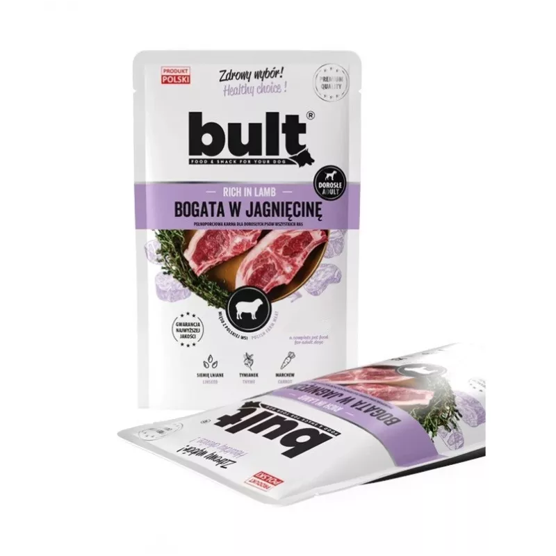 BULT comida húmida para cães, rica em borrego, 100 g