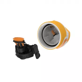 Garrafa de água reutilizável com isolamento a vácuo Kambukka Elton 750 ml, Tritan, tampa de fecho, laranja