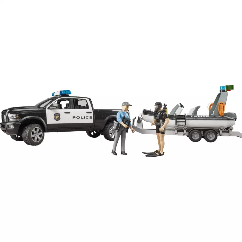 Dodge RAM 2500 Polícia Pickup com barco