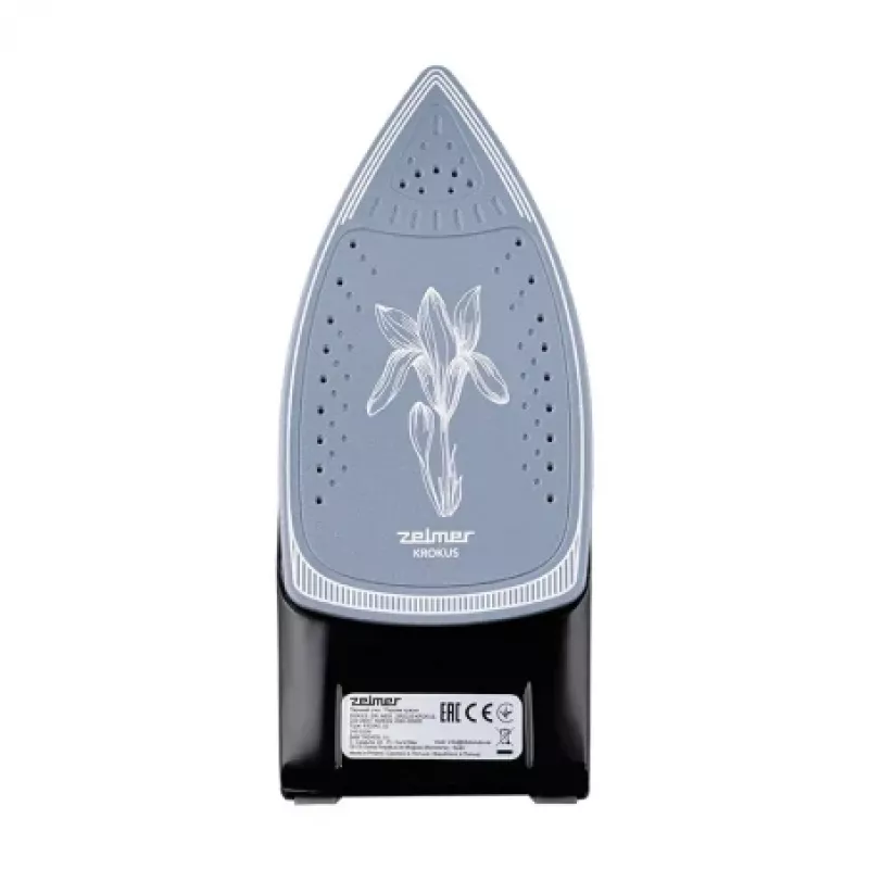 Zelmer Krokus ZIR3220 ferro a vapor, 3000 W, jato de vapor de 200 g, base de cerâmica, azul