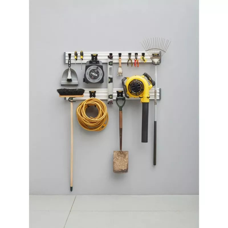 Estante de armazenamento de ferramentas de jardim Stanley STST22000-1 montagem na parede aço