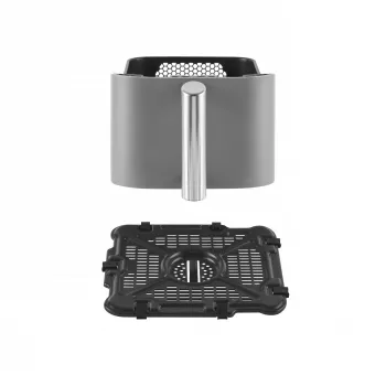 Ninja SL400EU Fritadeira dupla 9,5 L 2470 W fritadeira de ar quente preta, cinzenta