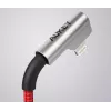 Cabo USB para Lightning Aukey CB-AL01 vermelho – revestimento de nylon, ficha Lightning para dispositivos Apple