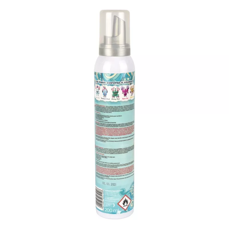 TUBAN Tubi Foam Blue Zenek 200 ml — espuma de limpeza para bebé, higiene suave do bebé